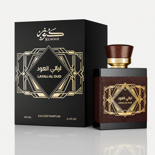 🌟 Layali Al Oud by Kunooz Eau de Parfum for Men – 100 ml