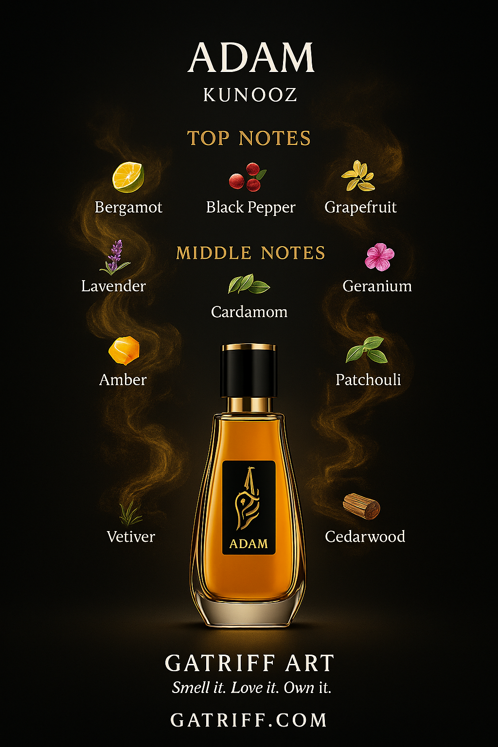 🌟 Adam by Kunooz Eau de Parfum for Men – 100 ml